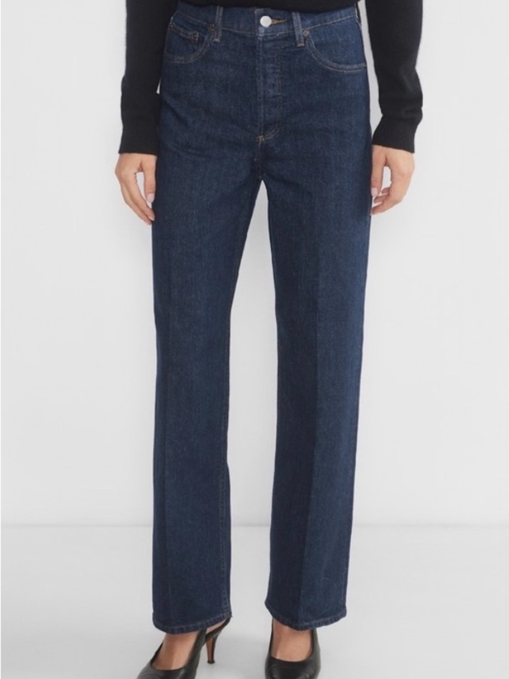 Denim Forum the Arlo Straight-Leg high rise